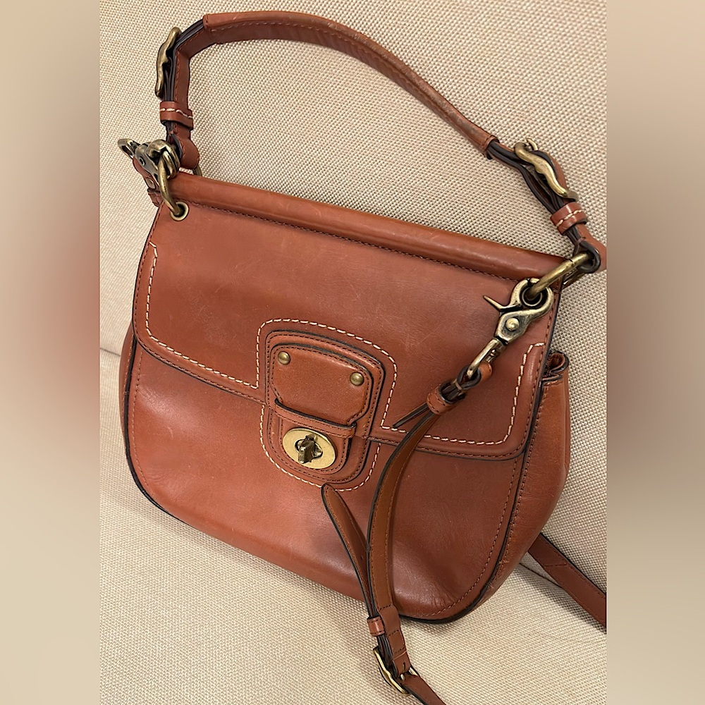 COACH Brown Genuine Leather Handbag - Excellent Condition